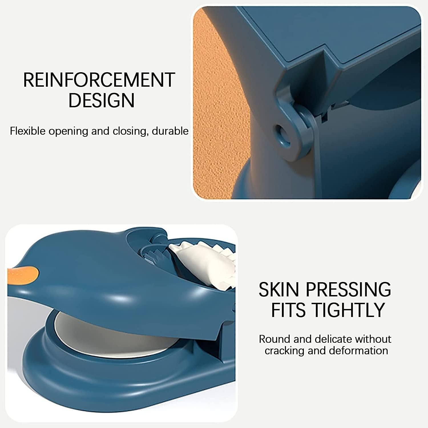 2 in 1 Dumpling Momos maker Kitchen Accessories Multi Uses Dumpling Baking Pastry Maker (Assorted Color)